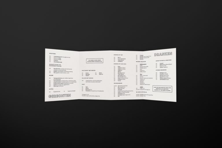 menu laten ontwerpen, menu ontwerp, menukaart ontwerpen, huisstijl, typografie, logo ontwerp, grafisch bureau Antwerpen, typografie, menukaart lay-out