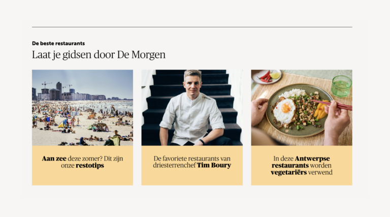 10-De Morgen-blog De Morgen, Koken met De Morgen, website, webplatform, recepten, The Times, branding agency antwerpen, grafisch ontwerp, webontwerp, webontwikkeling