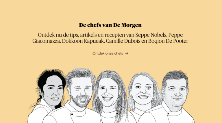 11-De Morgen-chef De Morgen, Koken met De Morgen, website, webplatform, recepten, The Times, branding agency antwerpen, grafisch ontwerp, webontwerp, webontwikkeling