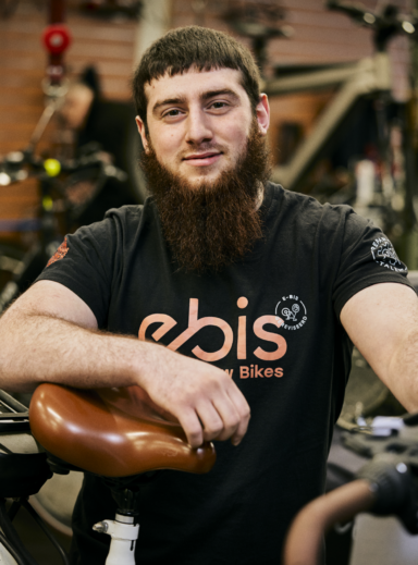 E-bis, rebranding, sociale economie, duurzaam, fietsen, fietswinkel, fiets atelier, circulair, branding, merkidentiteit, website, antwerpen